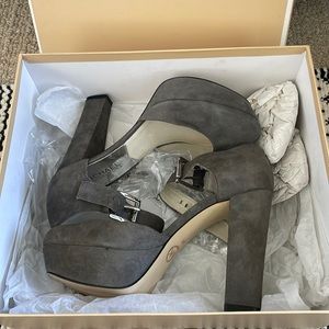 Michael kors ankle strap shoes.